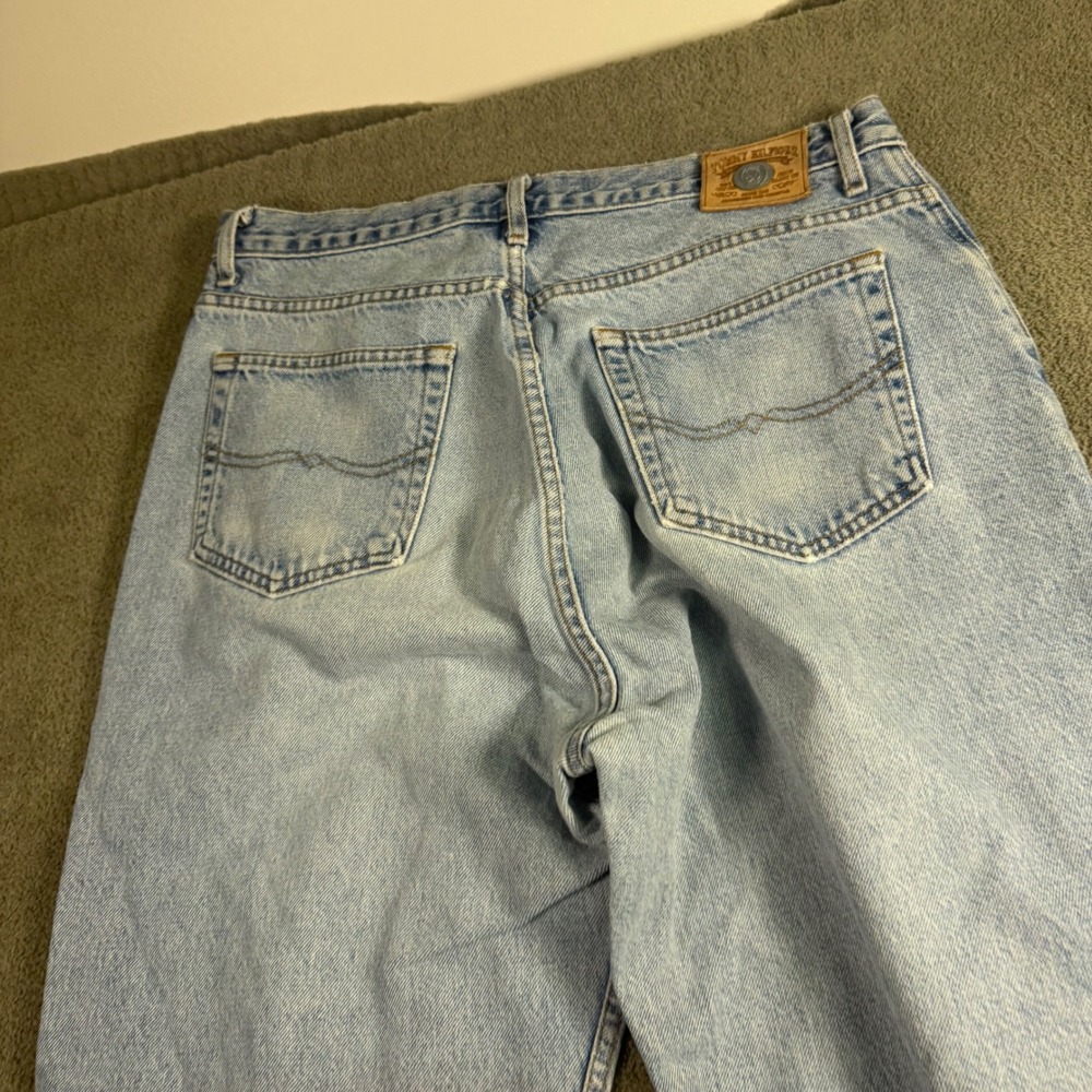 Tommy Jeans Mens 36 Light Wash Relaxed Straight Leg Denim Blue Vintage 90s